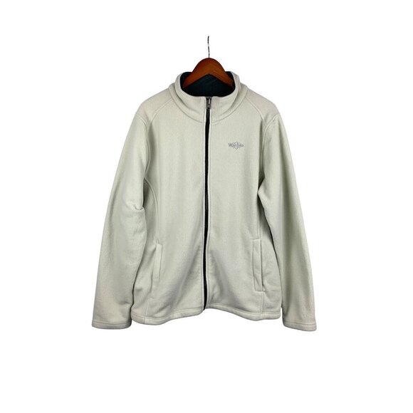 Wantdo Womens XL Full-Zip Fleece Jacket Beige - Picture 1 of 4